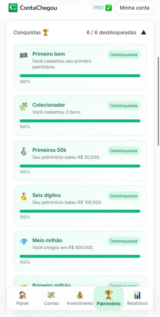 Tela 4 do aplicativo ContaChegou