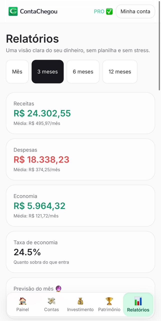 Tela 5 do aplicativo ContaChegou