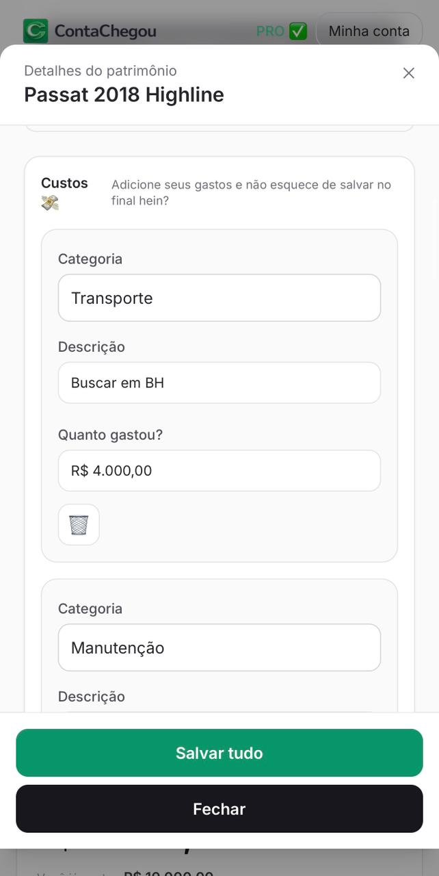 Tela 7 do aplicativo ContaChegou